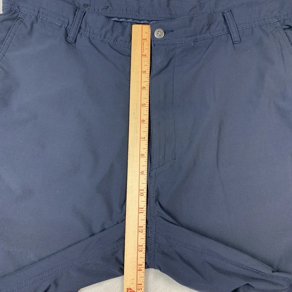 FootJoy Shorts Mens 40 Blue Flat Front Stretch Performance Golf Preppy Chino